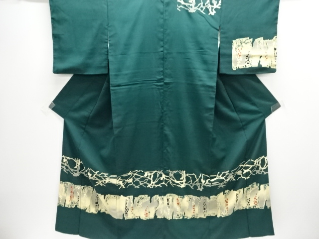 JAPANESE KIMONO / ANTIQUE KIMONO / TAISHO ROMAN STYLE / SILK / STRIPE